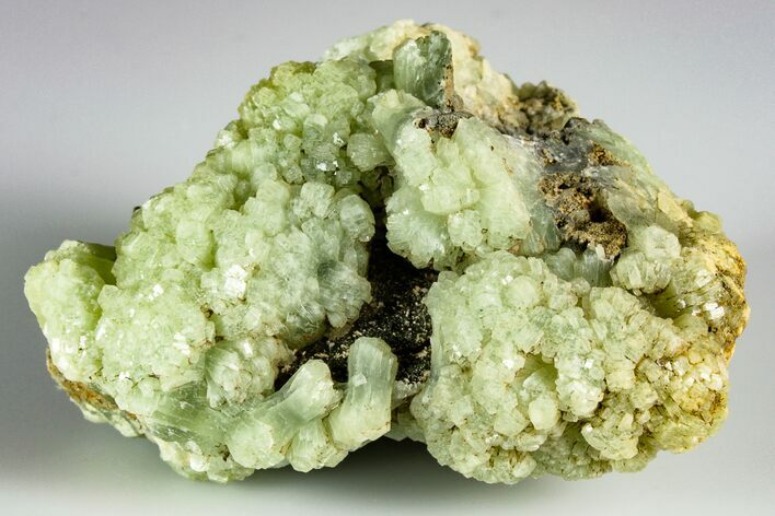 Green Prehnite Crystal Cluster - Morocco #190981